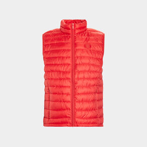 Doudoune légère déperlante sans manches rouge homme
