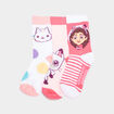 Lot 3 chaussettes Gaby et maison magique rose fille