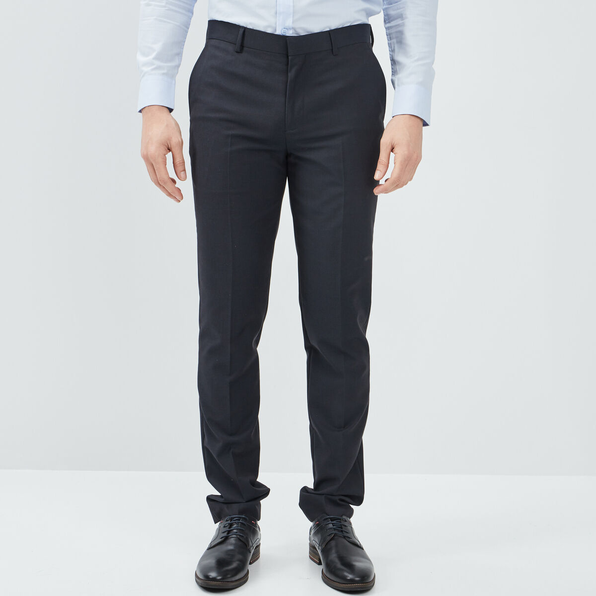 Pantalon slim bleu homme