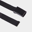 Ceinture fine effet toile noir gar&ccedil;on