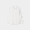 Chemise manches longues beige femme grande taille