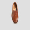 Mocassins en cuir marron homme