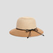 Chapeau en paille beige femme