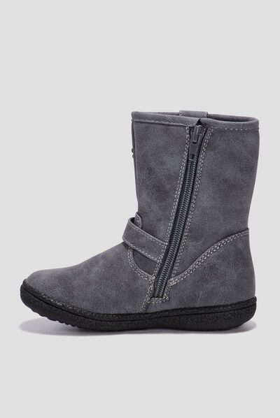 Bottes zippées Liberto gris fille