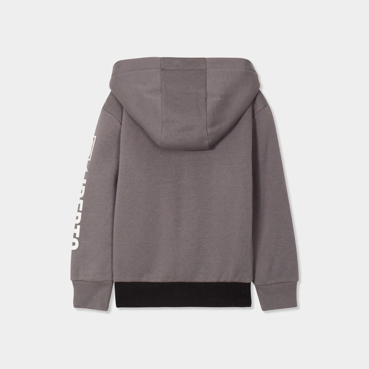 Sweat zippé à capuche fourrée Liberto noir garçon