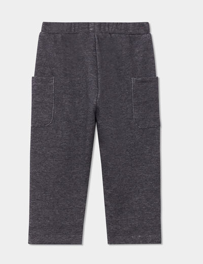 Pantalon de jogging loose gris foncé bébé garçon