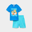 Ensemble pyjama short coton Minion bleu gar&ccedil;on