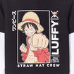Sweat à capuche hoodie One Piece Luffy noir garçon