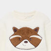 Ensemble sweat et pantalon molletonn&eacute;s ecru b&eacute;b&eacute; gar&ccedil;on