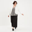 Pantalon city droit 7/8ème à pinces noir femme grande taille