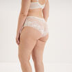 Shorty en dentelle blanc femme grande taille