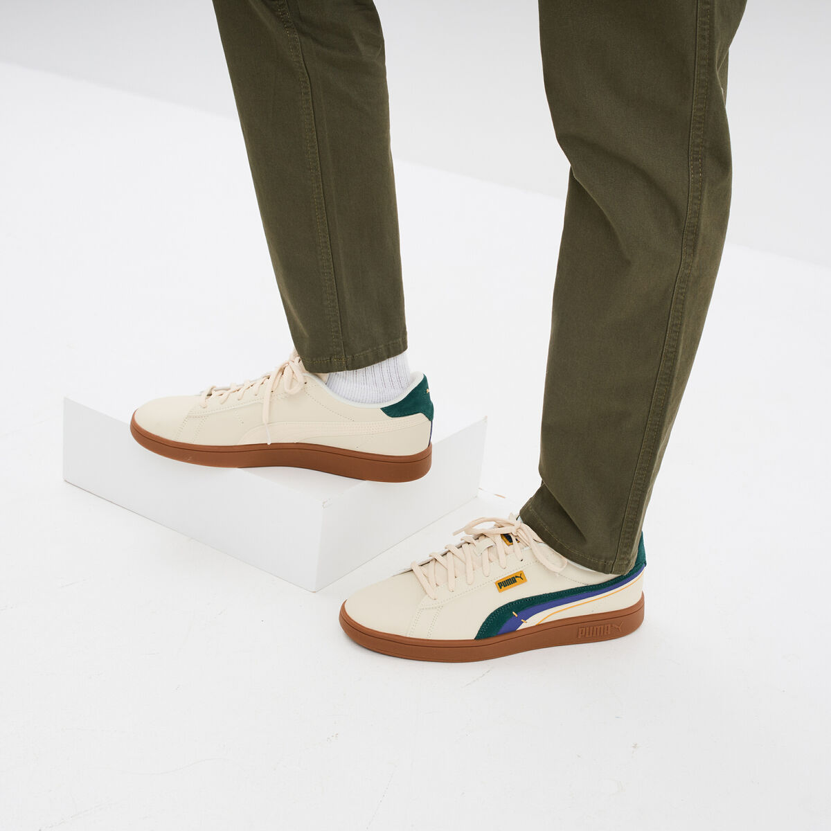 Tennis basses &agrave; lacets Puma sable homme