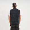 Gilet sans manches col montant gris fonc&eacute; homme