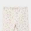 Legging doubl&eacute; taille &eacute;lastiqu&eacute;e ecru b&eacute;b&eacute; fille