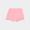 Short ajusté en twill rose fille