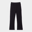 Pantalon tregging flare en molleton noir fille