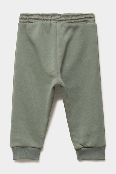 Pantalon de jogging molletonn&eacute; vert kaki b&eacute;b&eacute; gar&ccedil;on
