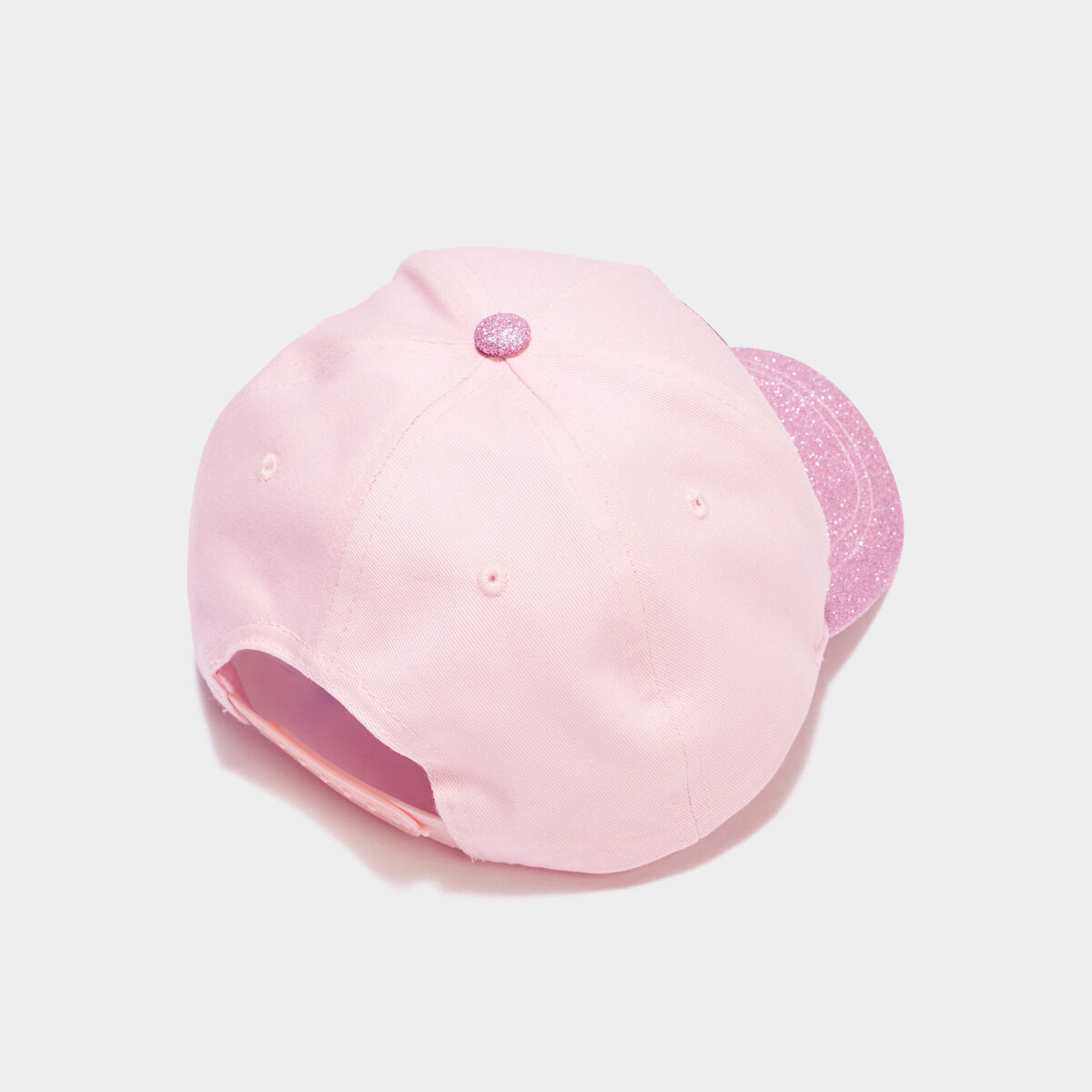 Casquette à paillettes rose fille