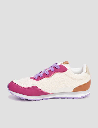 Baskets running laine de mouton Creeks multicolore femme
