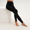 Leggings doubl&eacute; polaire noir femme