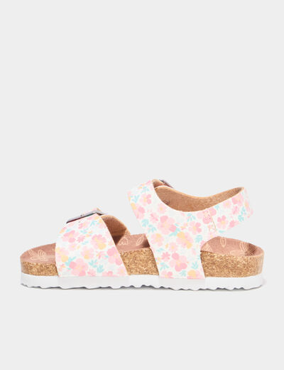 Sandales avec boucles multicolore fille