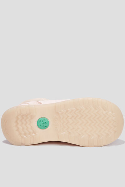 Bottines zippées Kickers Fauna rose fille