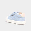 Baskets montantes scratchs bout renforc&eacute; bleu ciel b&eacute;b&eacute; fille