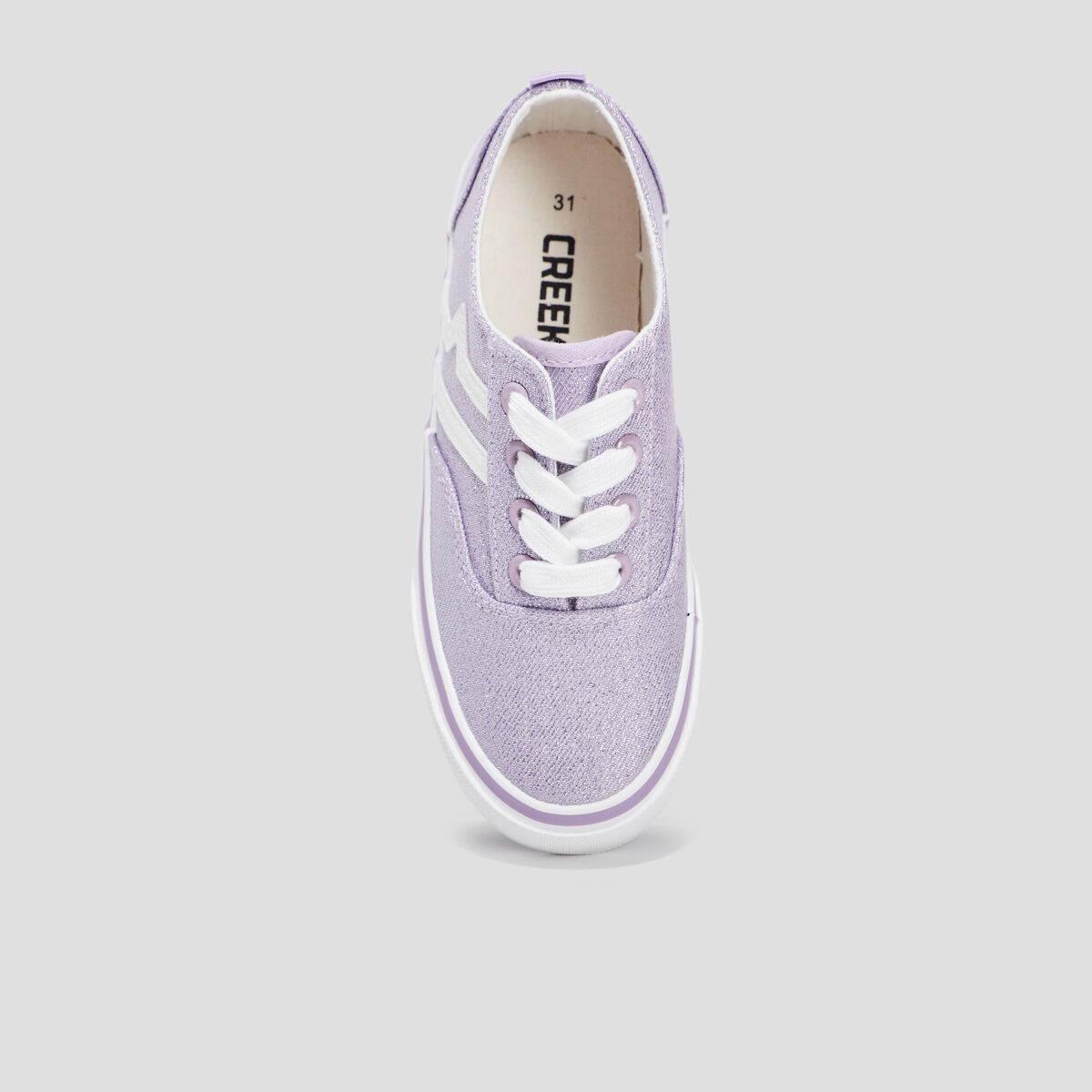 Tennis en toile à lacets Creeks violet fille