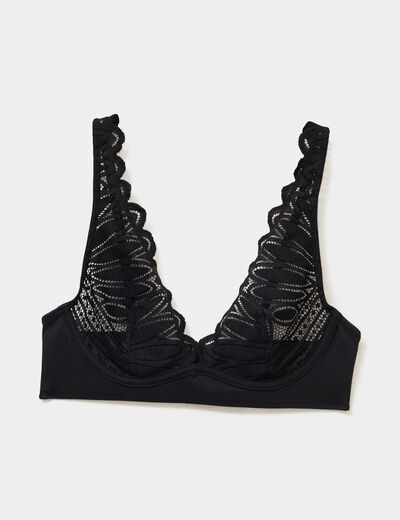 Soutien-gorge foulard dentelle noir femme
