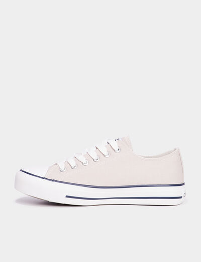 Tennis en toile à lacets Creeks gris clair femme