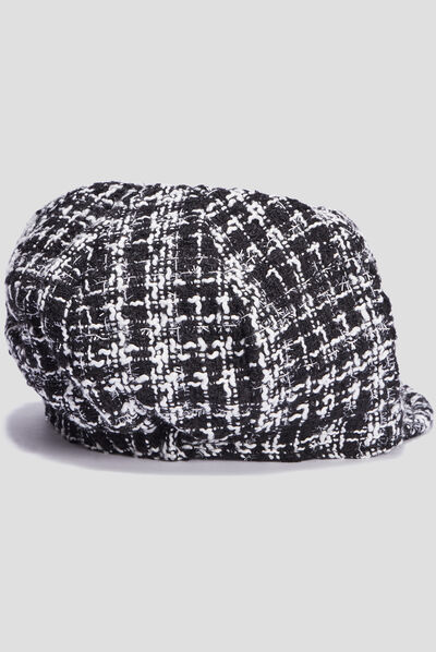 Casquette gavroche noir femme