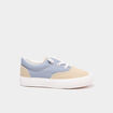 Tennis basses en toile bleu gar&ccedil;on