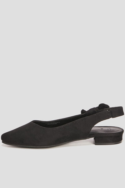 Ballerines à bouts pointus noir femme