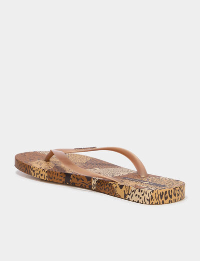 Tongs noir femme