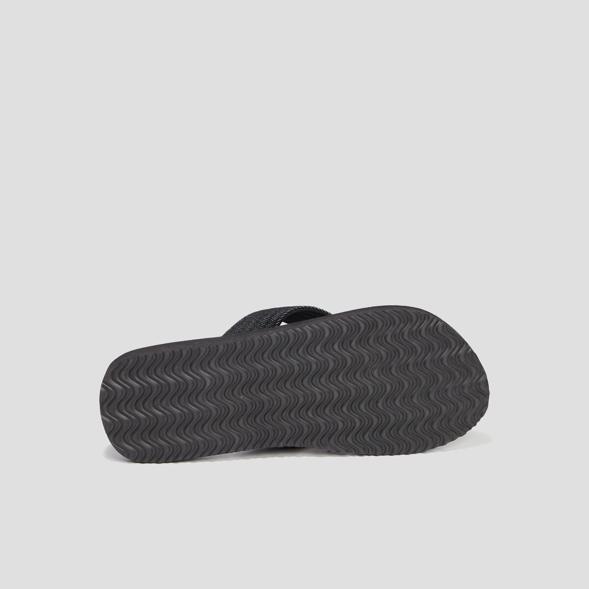 Tongs brides en jean jaune homme