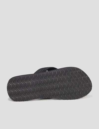 Tongs brides en jean jaune homme