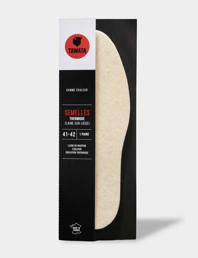 Semelles thermiques Tawata sable mixte