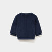 Ensemble de jogging sweat effet polaire bleu marine b&eacute;b&eacute; gar&ccedil;on