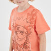 T-shirt droit manches courtes Naruto orange foncé garçon