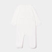 Dors-bien manches longues boutonné blanc bébé