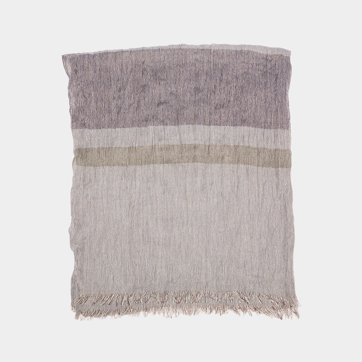 Foulard à franges multicolore homme