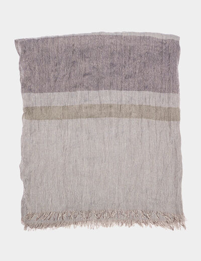 Foulard à franges multicolore homme
