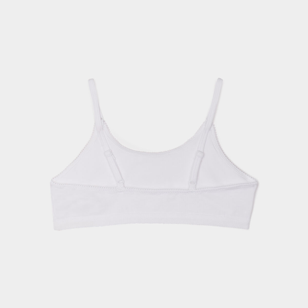 Brassière coton blanc fille