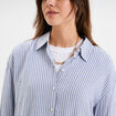 Chemise manches longues bleu marine femme