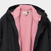 Parka 3-en-1 &agrave; capuche imperm&eacute;able noir fille