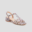 Sandales à talons multicolore femme