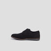 Derbies plates &agrave; lacets noir homme