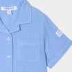 Ensemble pyjama short chemise gaze coton bleu lavande bébé garçon