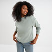 Sweat col rond manches longues vert pastel femme