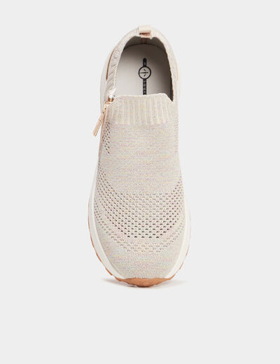 Baskets running à paillettes Mosquitos sable femme